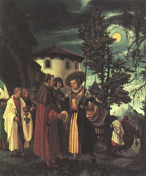 Albrecht Altdorfer The Departure of Saint Florian oil painting picture